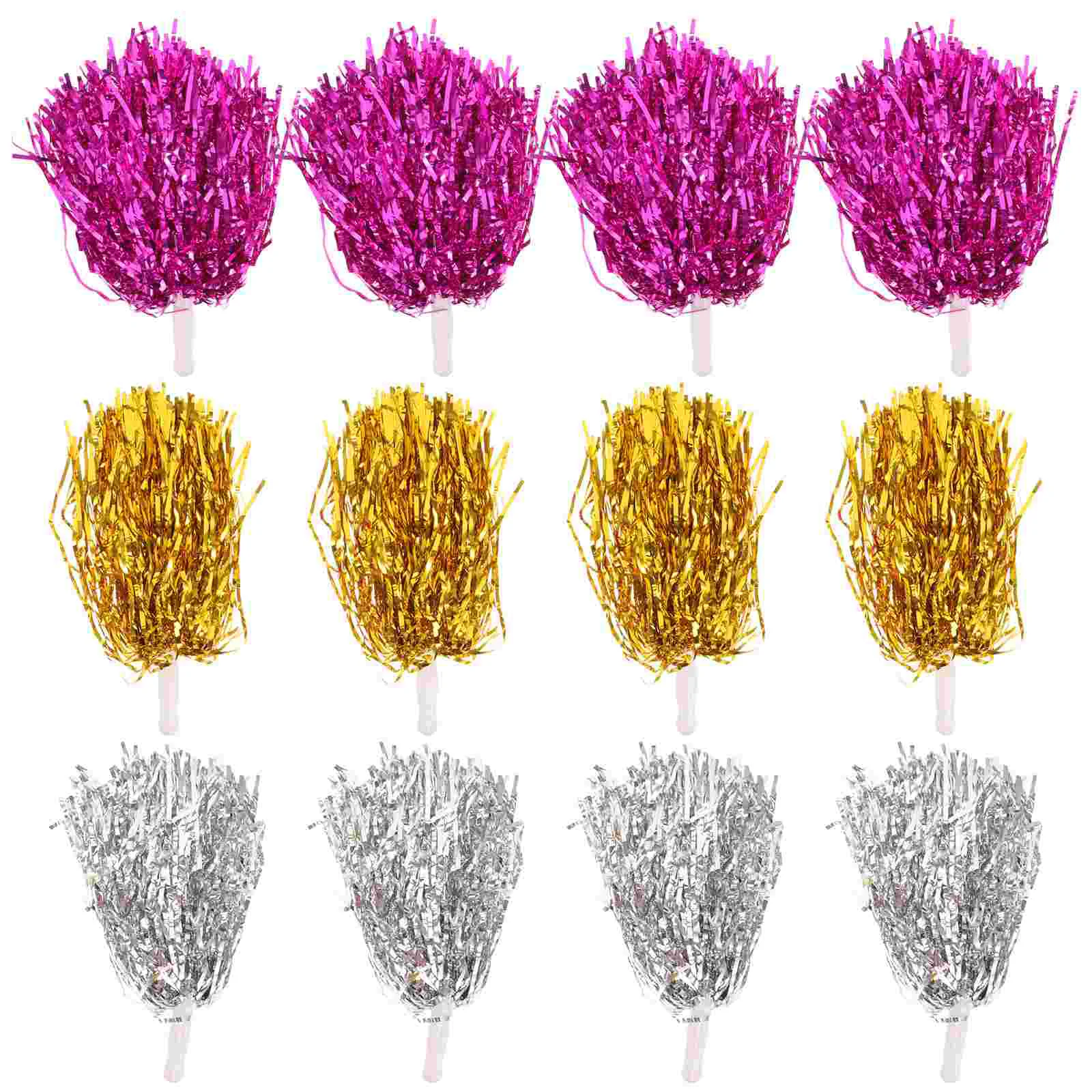 12 Pcs Cheerleading Hand Flower Pom Poms Sports Delicate Ballpit Balls Compact Cheerleader Unique Cheering Props