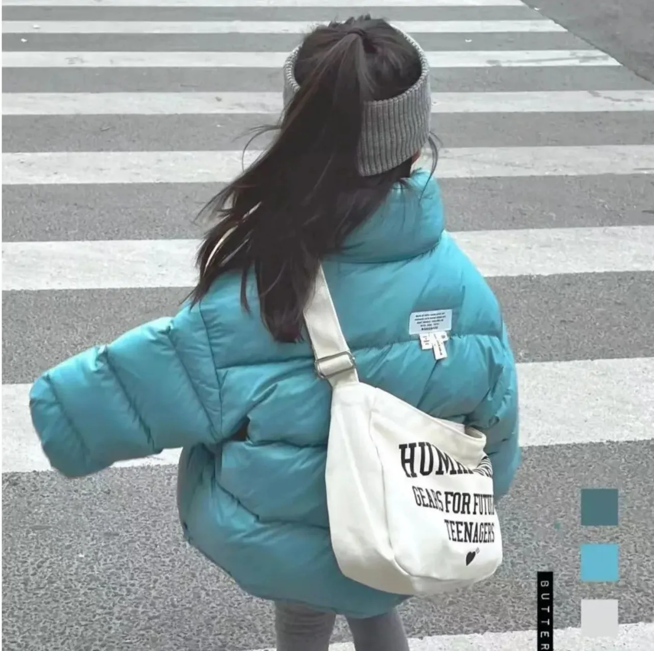 Children's stand-up collared cotton-padded jacket solid color coat for 2 to 10 years old boys girls