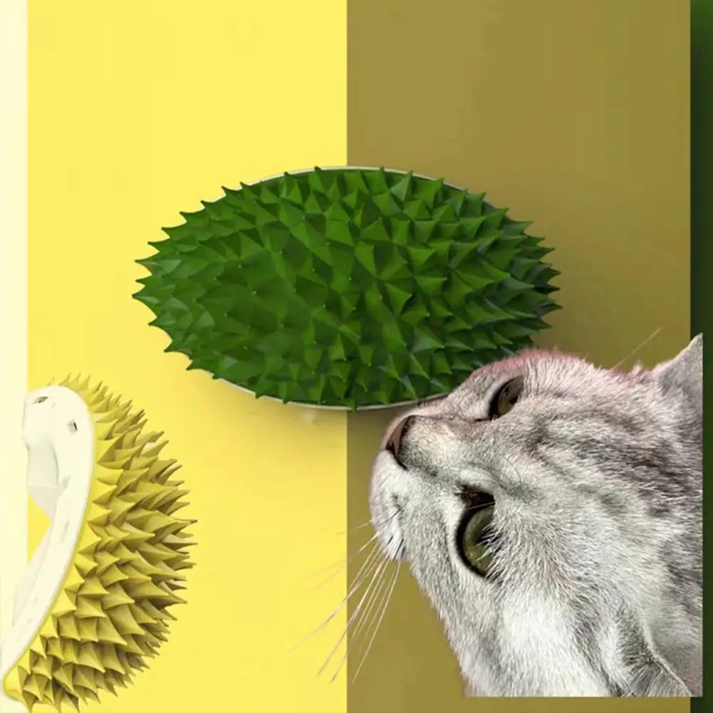 1pcs Cat Creative Durian Tickling Comb Remove Floating Hair Corner Massage Brush Cat Rubs Pet Grooming Tools