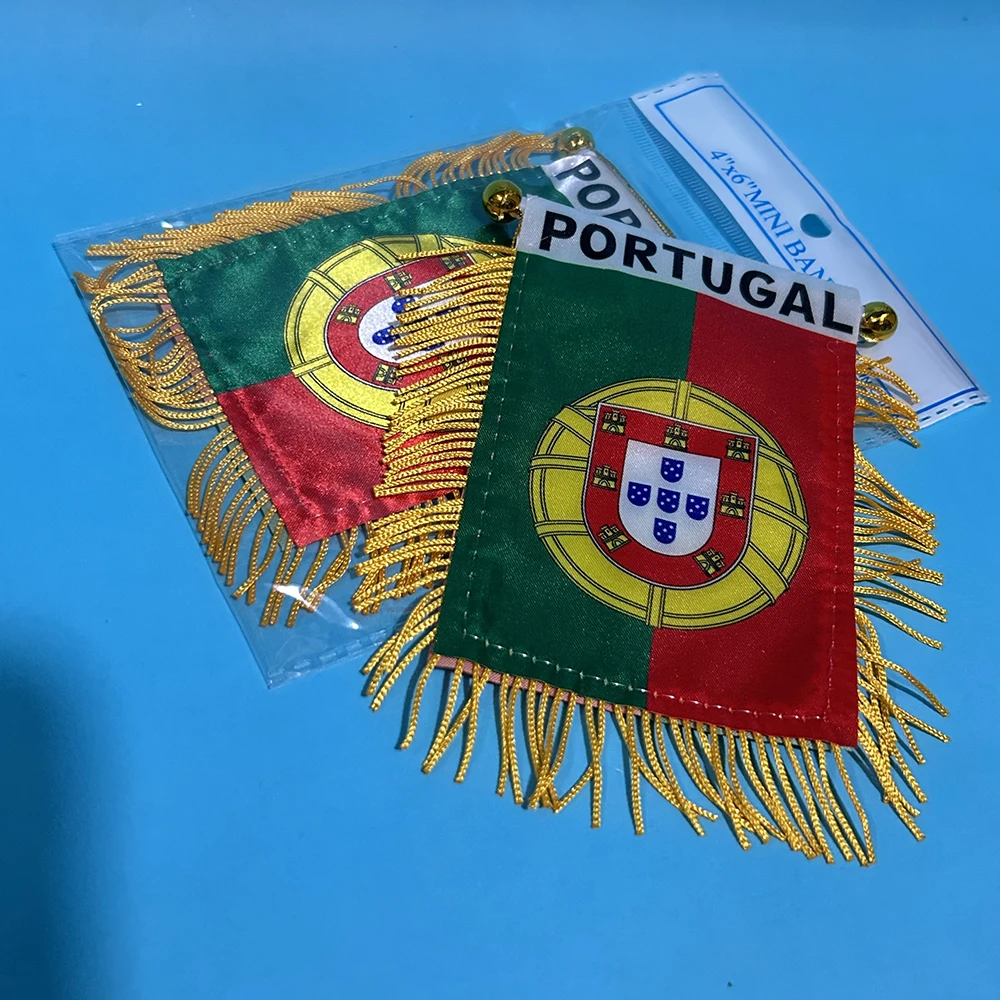 90X150cm Portugal Flag Polyester 14x21cm Portugal hand flag / string flag / des… - Image 6