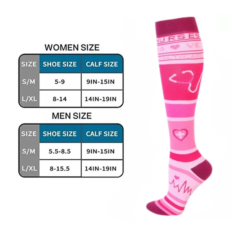 Medical Compression Socks For Men And Women Diabetes Varicose Veins Sports Running Cycling Travel Flight