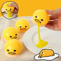 Puking Egg Yolk Stress Ball with Yellow Goop Relieve Stress Toy Funny Squeeze Tricky AntiStress Disgusting Egg Toy Kids Gift 1
