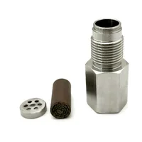 Oxygen O2 Sensor spacer Adapter Check Engine Light 1PCS M18 x 1.5 Mounting Fitting 304 Stainless Steel Bung Accessories Straight 2