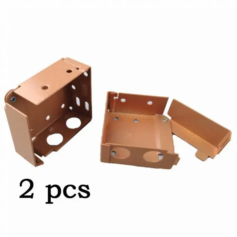 Window Blinds Bracket 2pcs Box Mounting Bracket 1 Set for 2 Inch High Rail Venetian Blinds Head Track End Cover Holders Window Blinds Head Rail