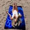 Supersonic-S-Sonic-Game Classic Movie Beach Towel Cartoon Cute Summer Kids Large Bath Pool Beach Towel Microfiber Absorbent 1