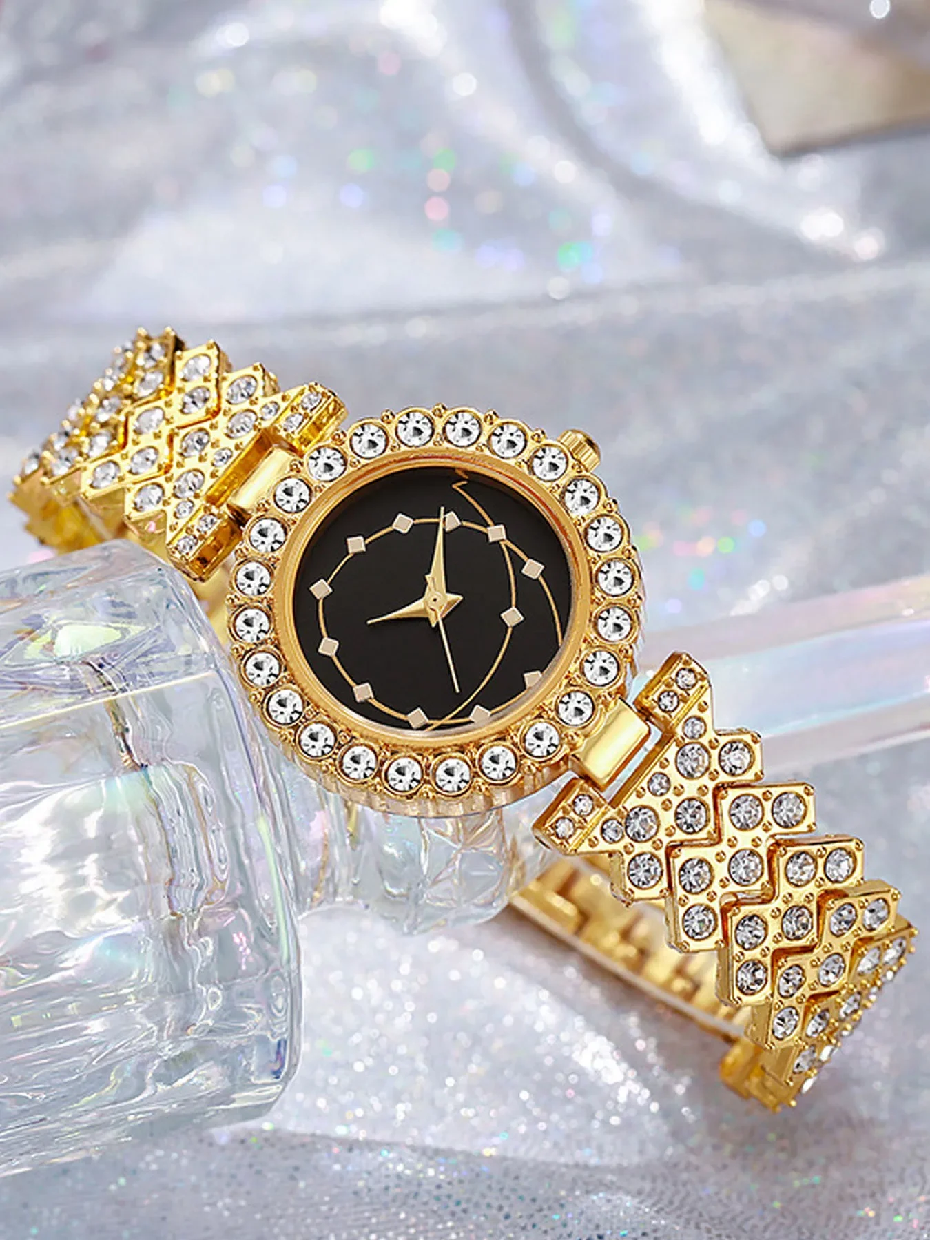 Ladies' Bracelet Set Watch Fashion Diamond Set 5pcs/set Female Temperament Baita Quartz Watch for Women