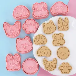 Set of 8 Animal Dog Cookie Stamper Molds (C8042)
