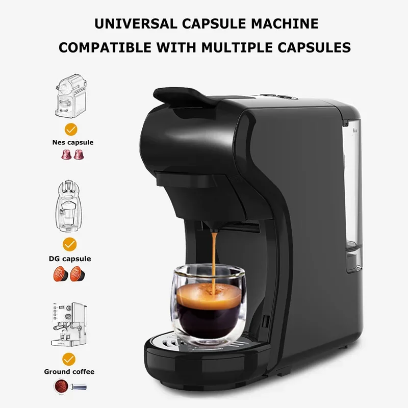 Máquina de café de cápsulas automática para el hogar, pequeña, italiana,  portátil, integrada, totalmente Compatible, Universal, encapsuladora -  AliExpress