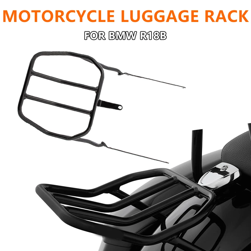 

Задняя багажная стойка для мотоцикла, подходит для BMW R18B sпанси-бар, Модифицированная Ретро Подарочная стойка, задняя багажная стойка, черная опорная рамка