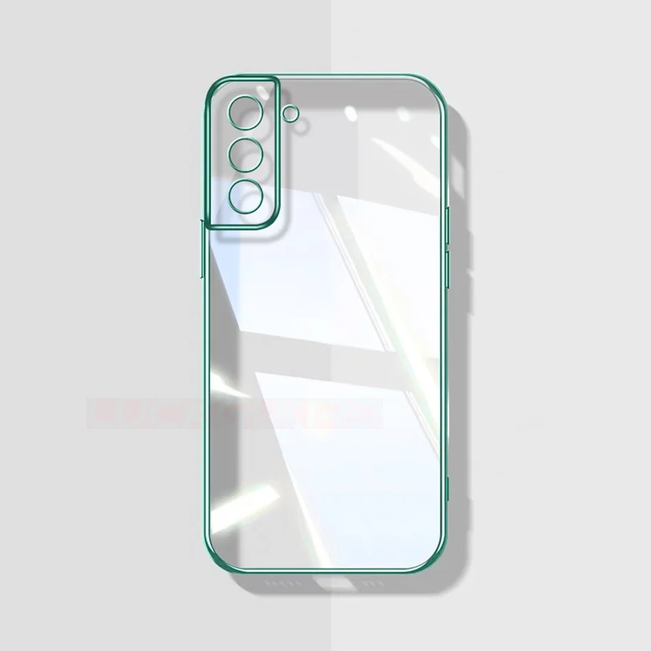Clear Luxury Plating Bumper Shockproof TPU Phone Case