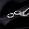 MODIAN D Color Sparkling Moissanite Earrings 925 Sterling Silver Classic Shining Circle Hoop Earrings For Women Fine Jewelry 5