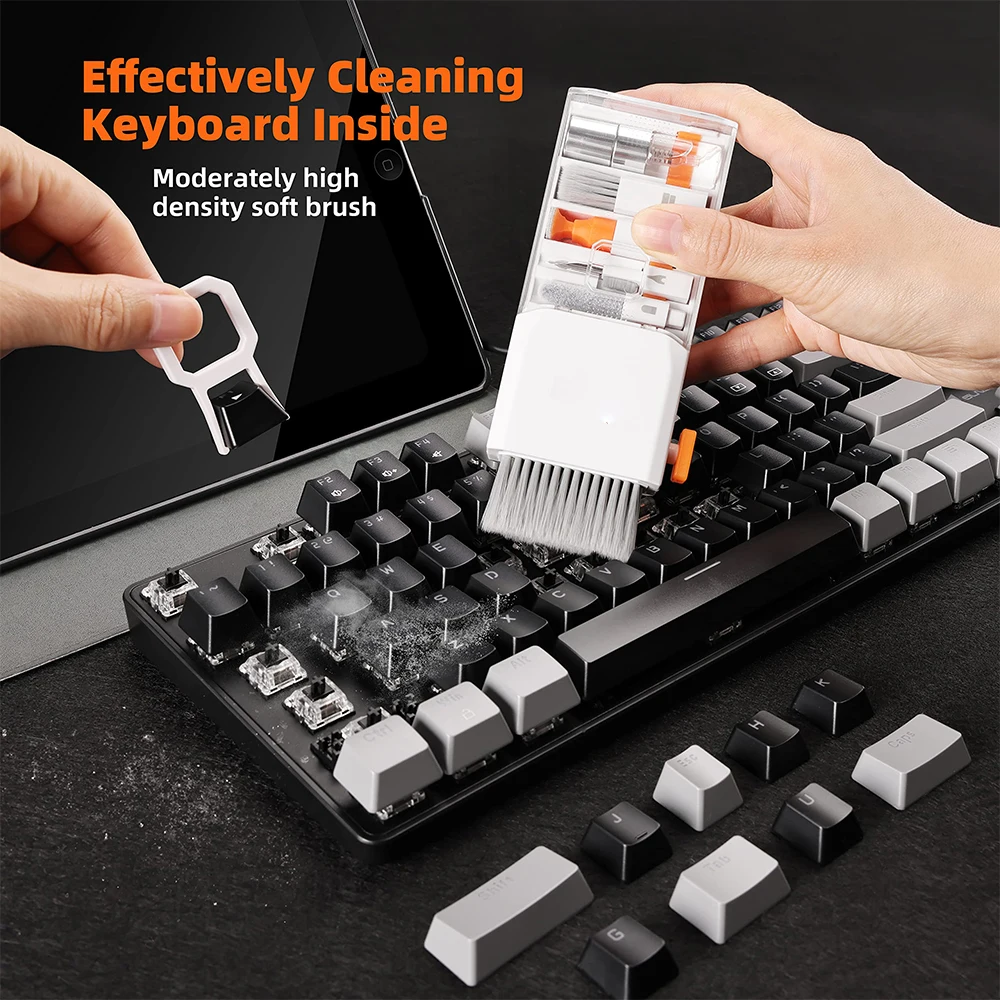 Laptop Screen Keyboard Cleaner Kit Electronics Cleaning Tool for MacBook iPad iPhone Pro PC Monitor TV Camera Lens 4