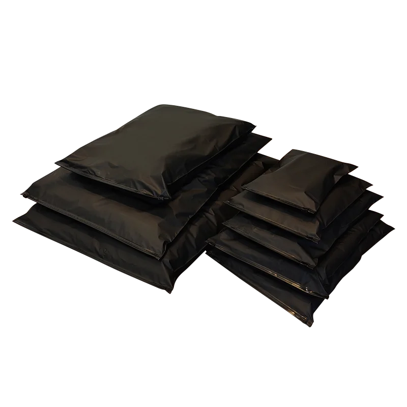50pcs black frosted storage bags underwear clothing packaging bags private custom ziplock bags repeated use printed logo