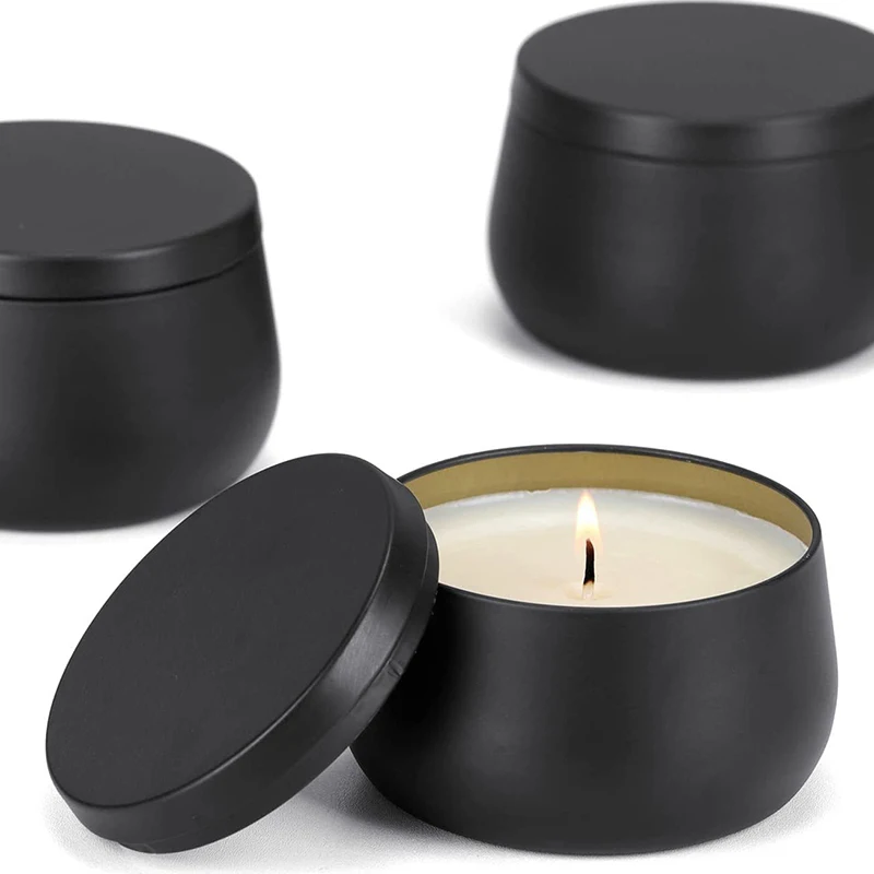 1PC Metal Round Candle Tin Jars Empty Can Aromatherapy Candle Containers DIY Making Spices Sweet Storage Case Home Supply
