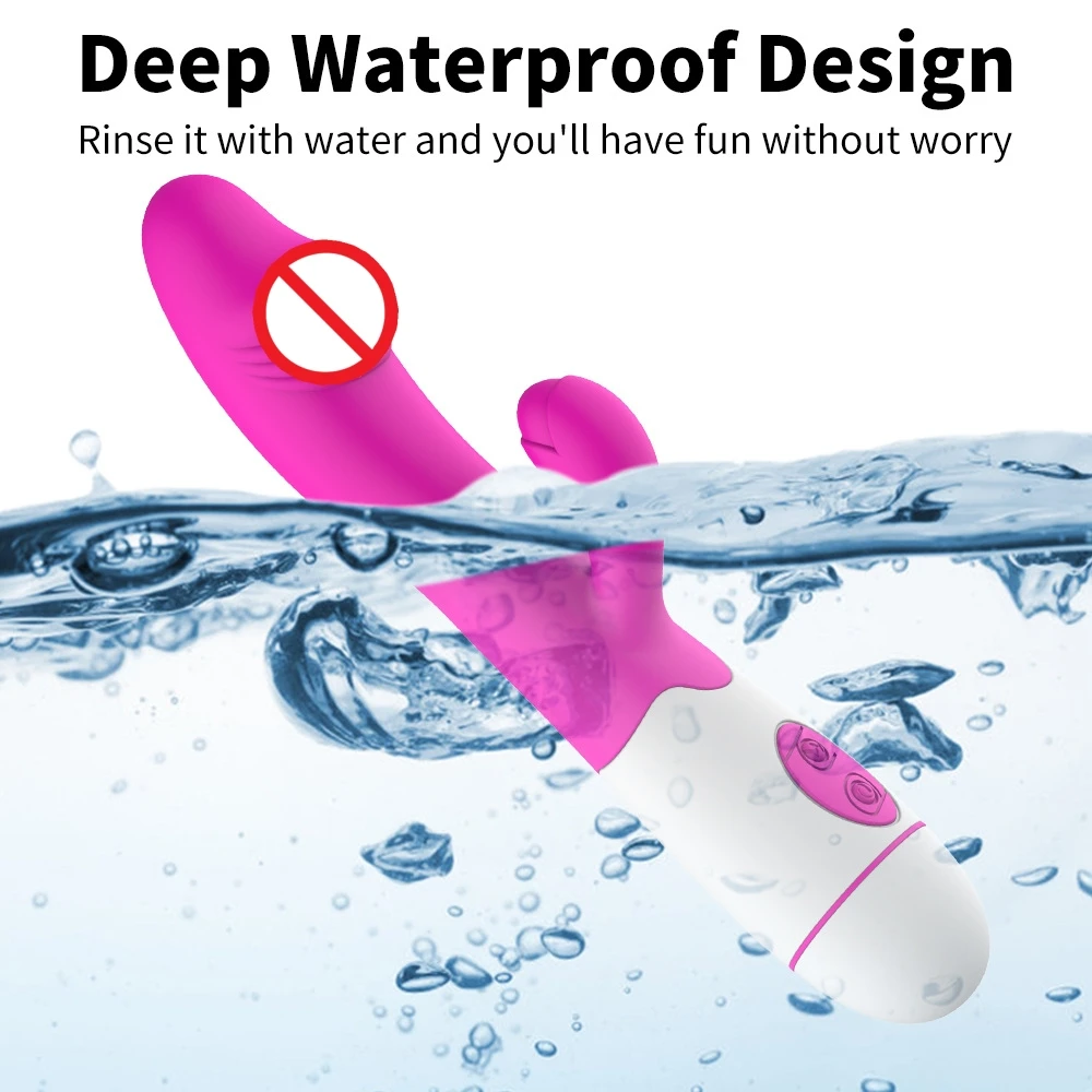 30 Speed Rechargeable Handheld Silicone Adult Female Sex Toys Clit Clitoral Clitoris G Spot Dual Motor Rabbit Vibrator for Women