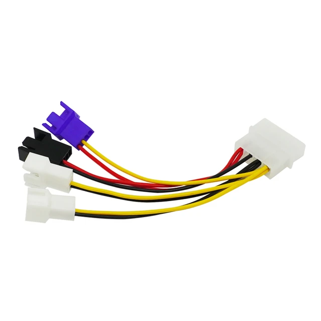 Câble adaptateur d'alimentation pour connecteur de ventilateur de  refroidissement à 3 broches x 3 - Convertir 12V en 7V - Câble de  ventilateur de refroidissement