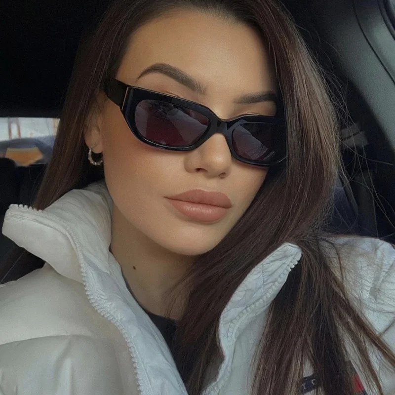 

HKNA 2022 Cat Eye Sunglasses Women Small Frame Luxury Brand Designer Eyewear Women/Men Vintage Cateye Hip Hop Gafas De Sol Mujer