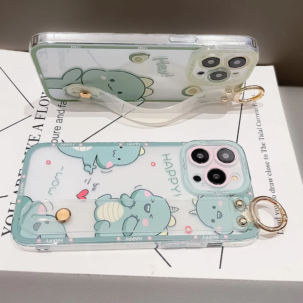 SoCouple Dinosaur Wrist Strap Holder Phone Case