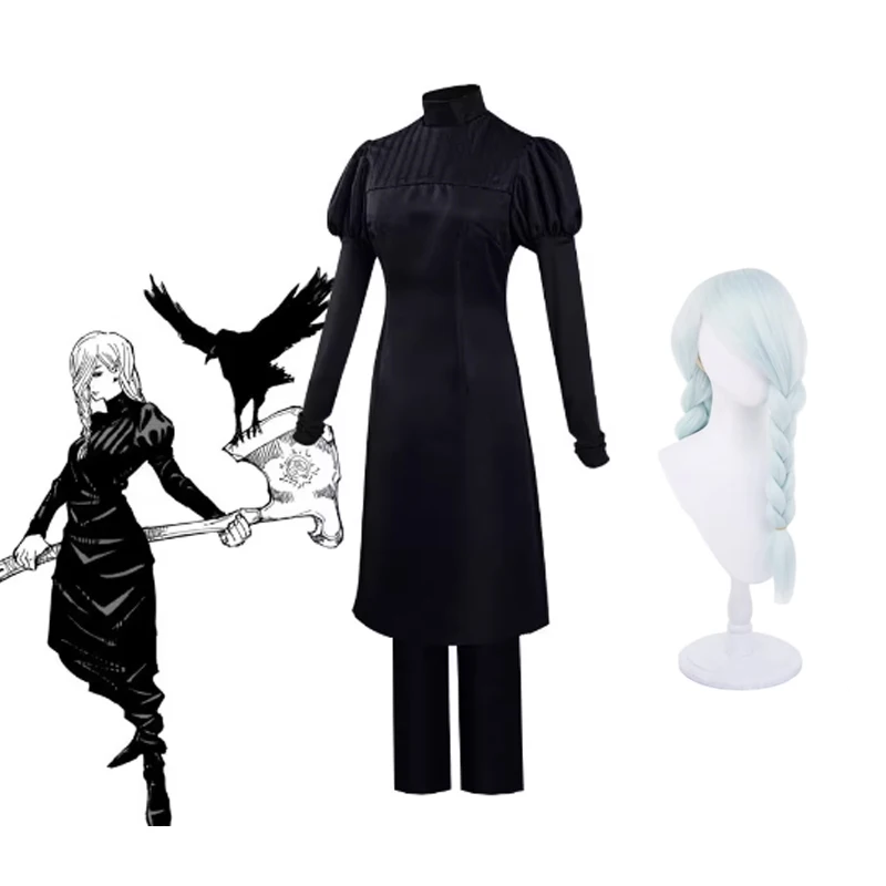 

Anime Jujutsu Kaisen Season 2 Mei Mei Cosplay Costume Braid Wig Pants Tokyo Jujutsu High Uniform Shibuya Incident