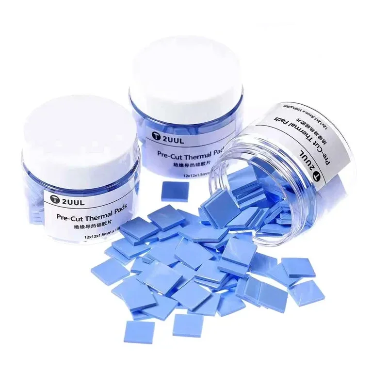Heat Conducting Silica Gel Sheet 100pcs for Mobile Phone Motherboard Chip NAND CPU Cooling Fin Thermal Pads