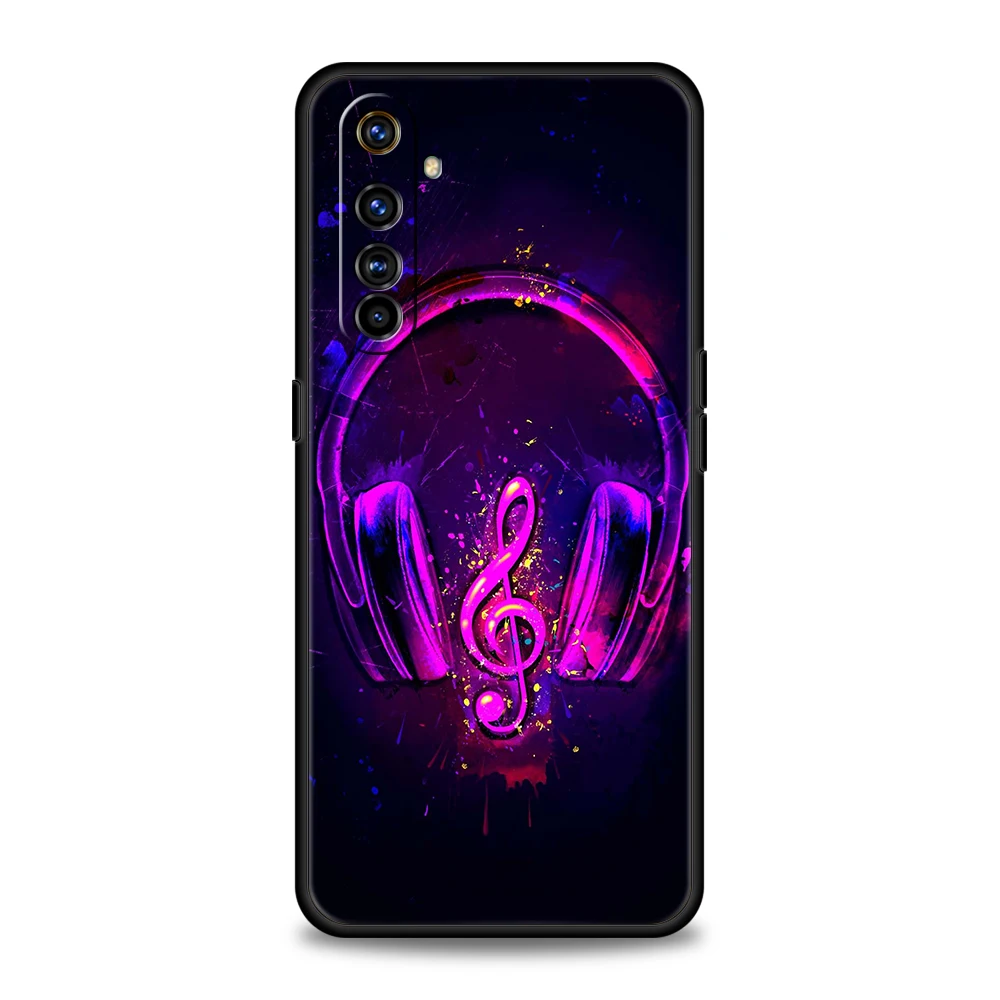 Stylish Music-Themed Soft TPU Phone Case Cover
