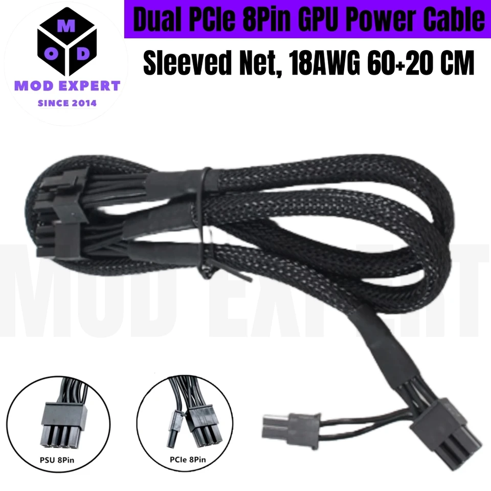 Corsair AX1600i タイプ 4 用モジュール式電源ケーブル、GPU PCIe 8