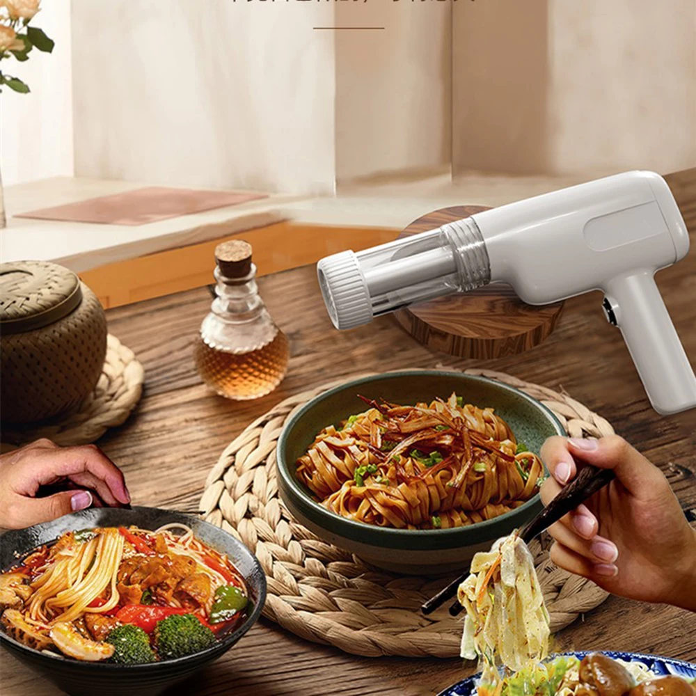 6 in 1 Handheld Electric Noodle Maker Portable Wireless Ramen Pasta Making Machine with Cutter Automatic Dough Press USB 라면기계