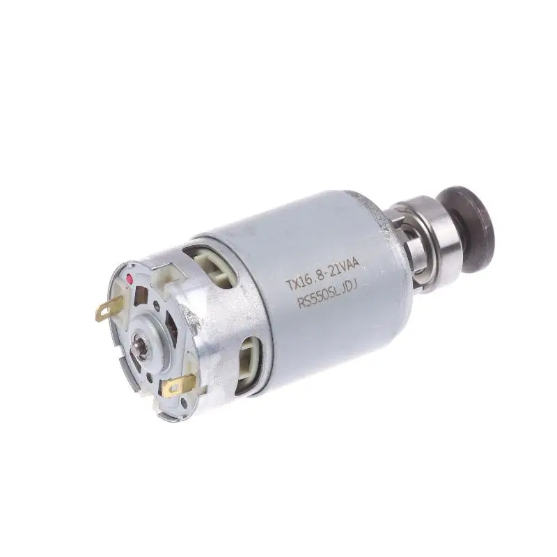1pcs Mini 550 DC ELectric Motor 16.8V/18V/21V Universal Angle Grinder Micro Motor Screwdriver Drill Motor