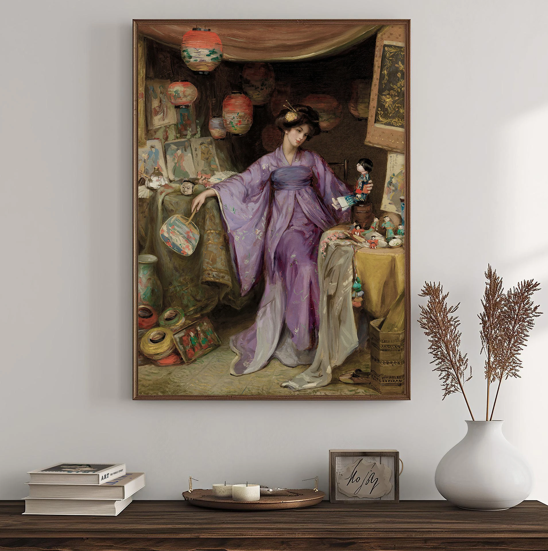 Dipinto su Tela Ritratto di Donna Rinascimentale Arte Retrò Stampe Classiche Vittoriane Quadro da Parete Decorazione per Soggiorno e Casa - immagine 3