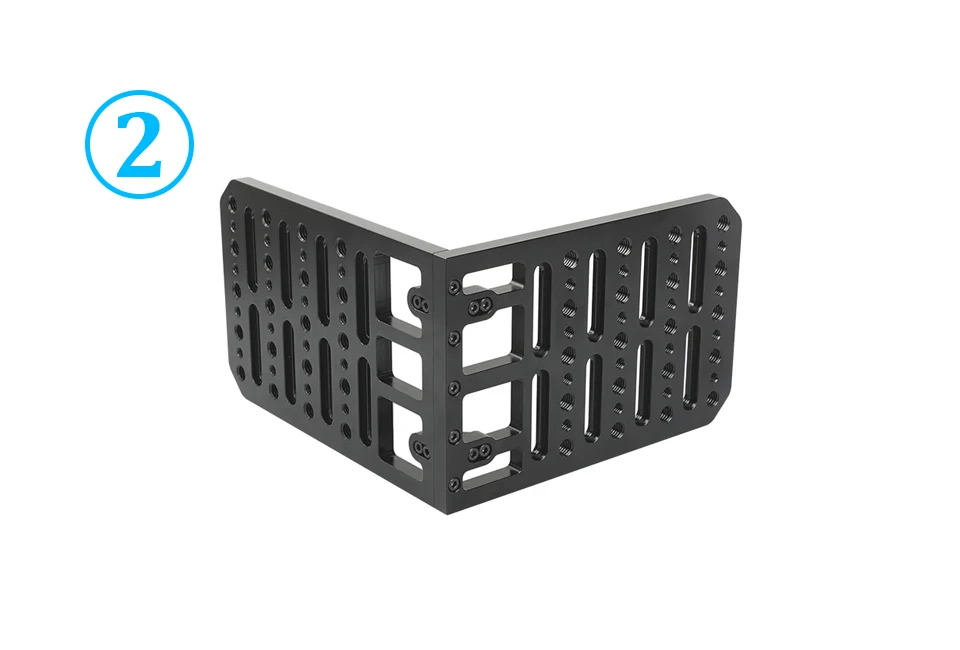 Double Cheese Plate L Type Extension Mounting Platform With 1/4" &3/8" Thread Ho