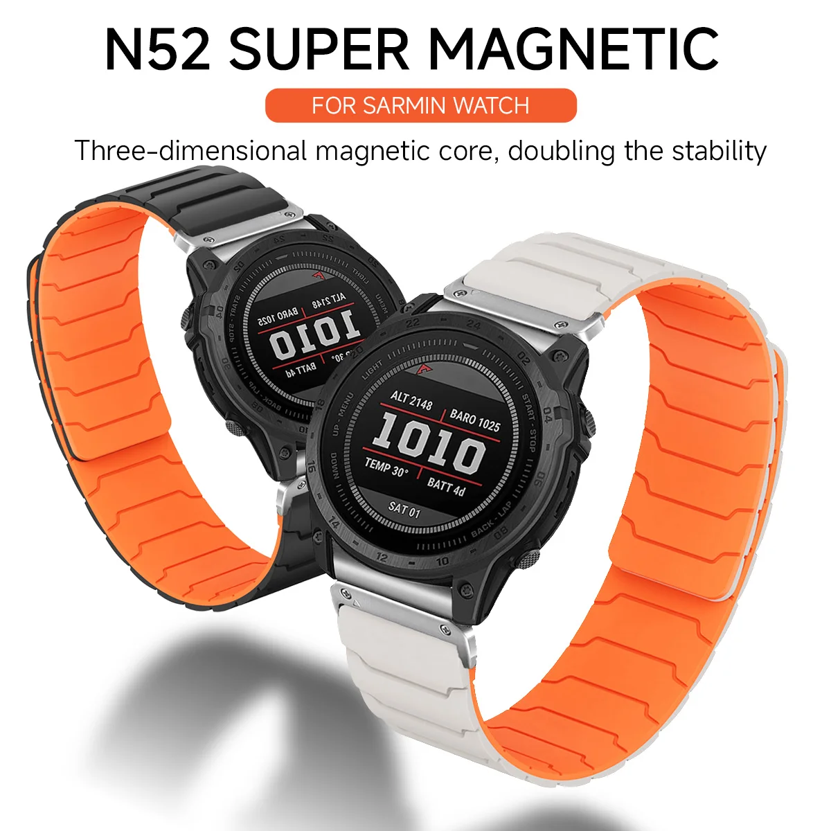 Magnetic Silicone Quick Fit Strap - Durable Bracelet