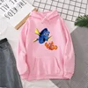 Finding Nemo Women's Fashion Trendy Hoodie Cartoon Cute Fish Hoodie Casual Round Neck Sweatshirt Winter Women's 90's Tops 4