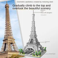 Paris Eiffel Tower Building Blocks Toys Tabletop Decorations High Difficulty Puzzle Assembly and Construction of CHILDREN'S 2