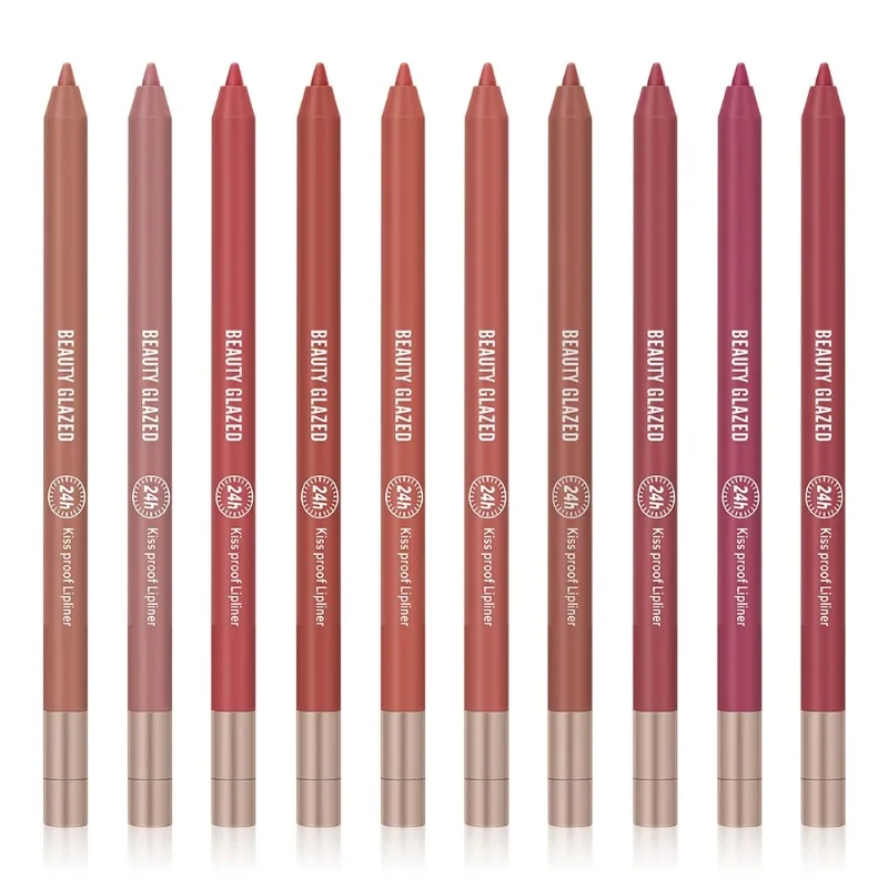 10 Colors Lip Liner Waterproof, Sweatproof, Matte Multi-Color Correcting Lip Pencil Plumping Cosmetics