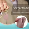 Leather Key Protector Car Key Loop Replacement Vintage Key Sleeve Stylish Keychain Leather Leather Key Sleeve For Women Men 4