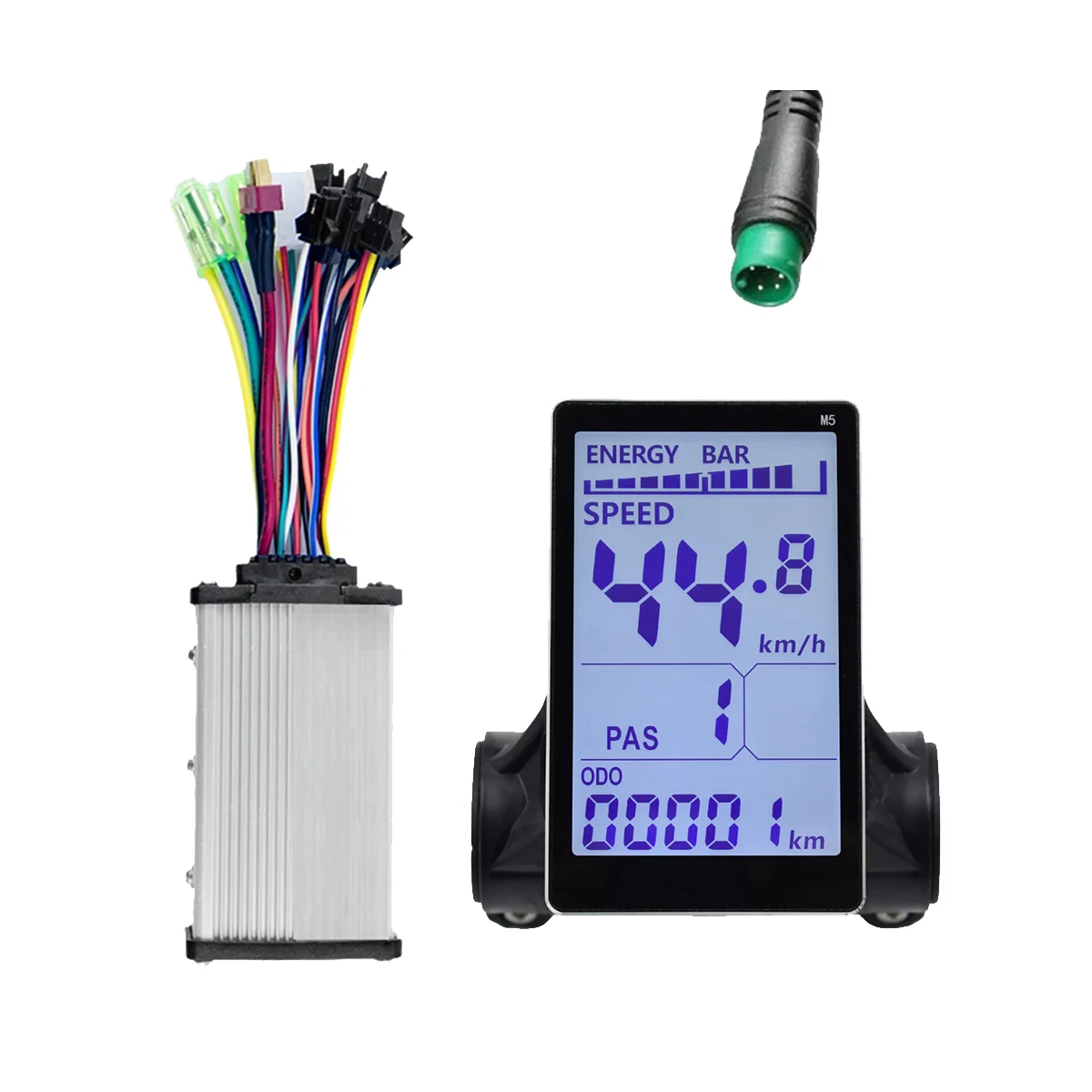 

M5 Electric Bike LCD Display+36V 350W Sine Wave Controller E Scooter LCD Panel Screen for Mountain Electric Bike(5PIN)