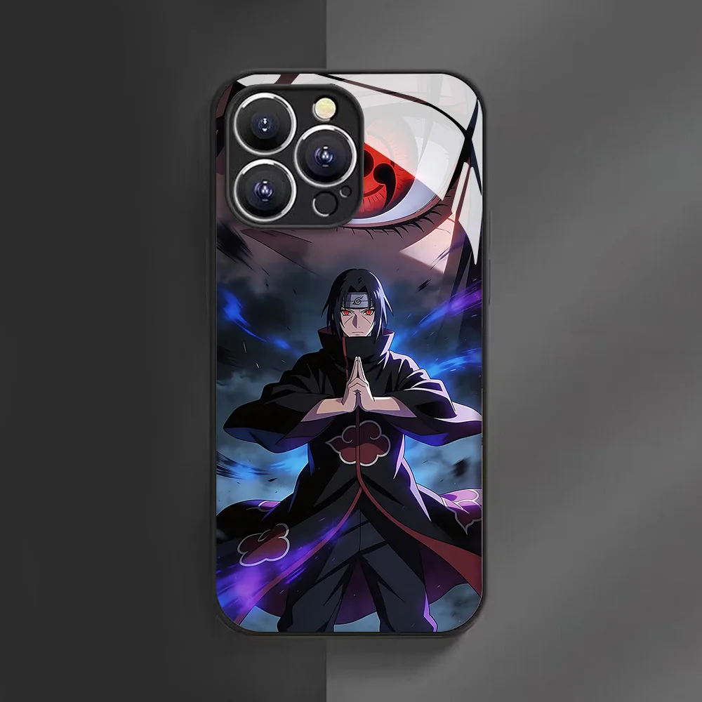 Premium Anime N-Narutos Glass & Silicone Phone Case - Durable & Stylish Back Cover