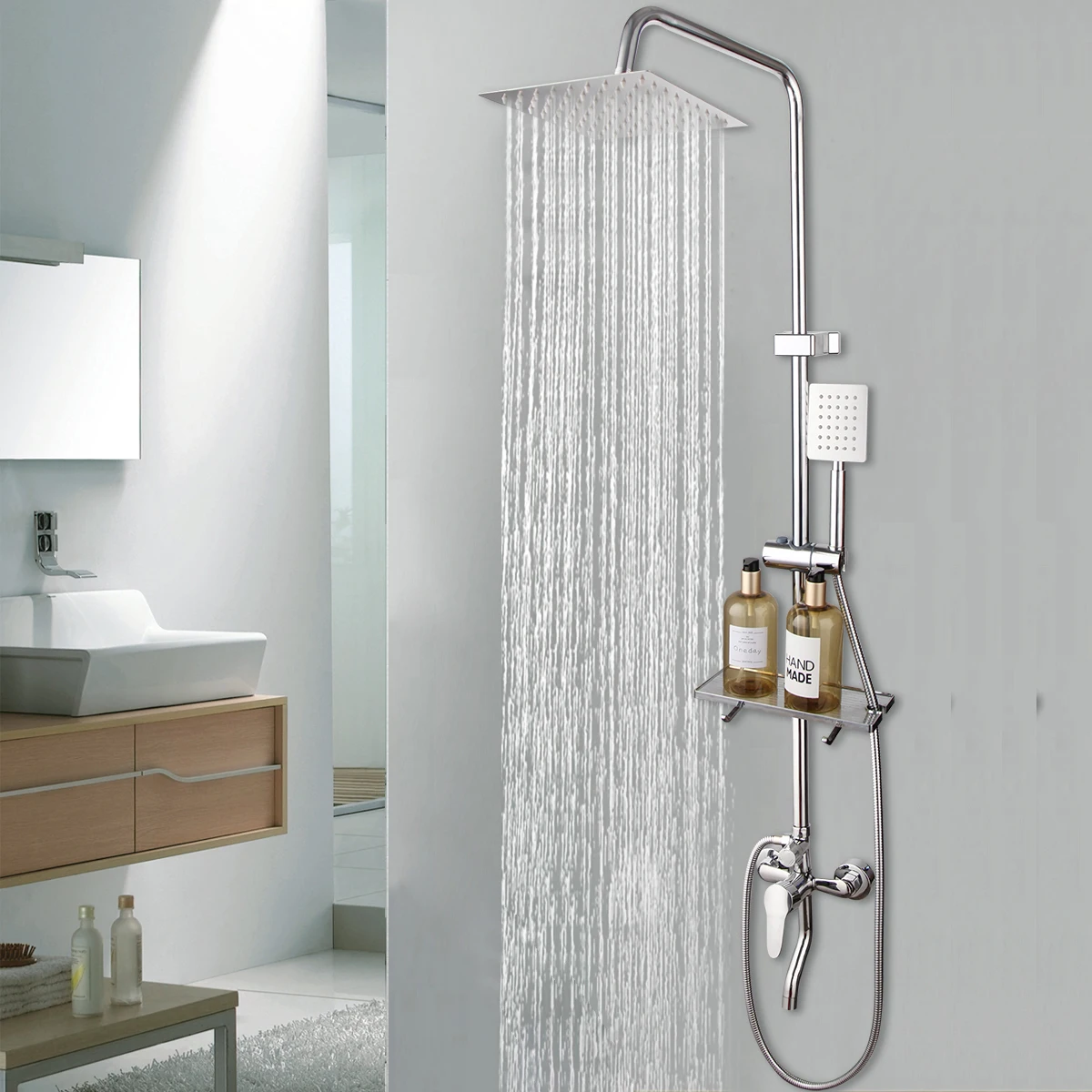 Silver Shelf Shower