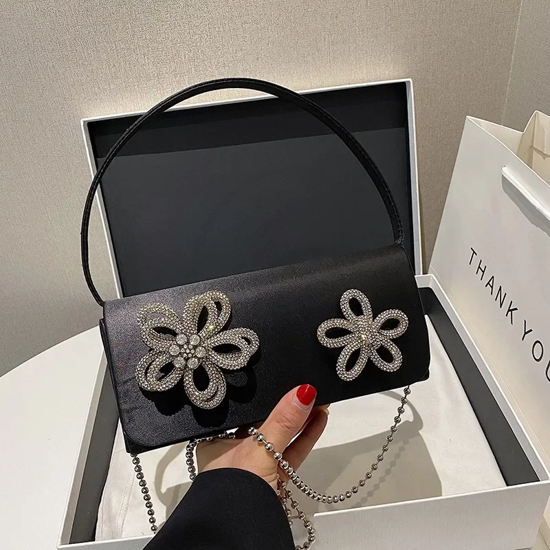 Shoulder Bag New Fashion Chain PU Leather Fabric Design Sense Popular Crossbody Mini Square Bags Purses and Handbags All-match