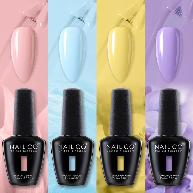 NAILCO4pcsSet15mlGelNailPolishGlitterVernisLakieryEsmalte