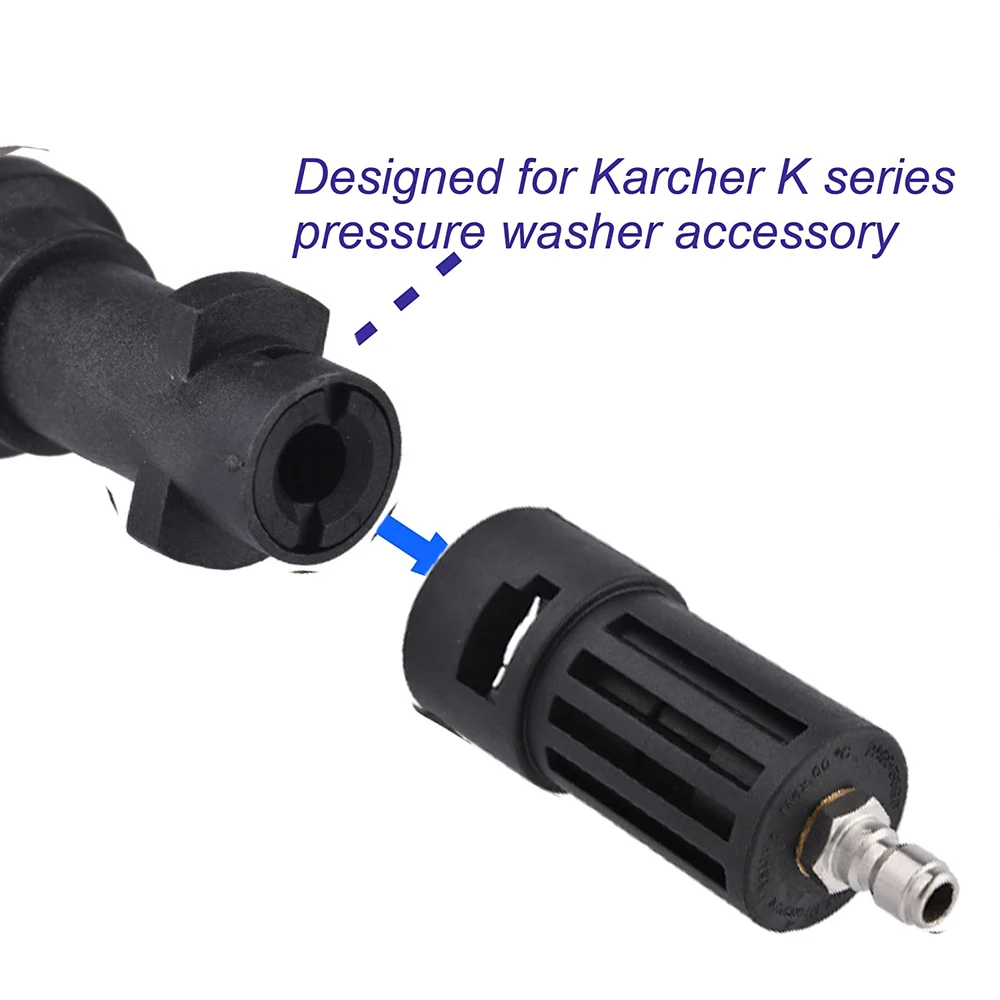 Pressure Washer Adaptor For Karcher K Series Lance Wand To 1/4" Quick Hitch Converter 3