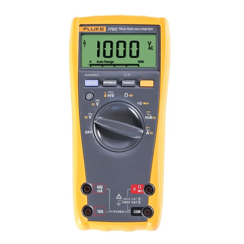 Fluke179CTRMSDigitalMultimeterwithTemperatureReadingsOhm
