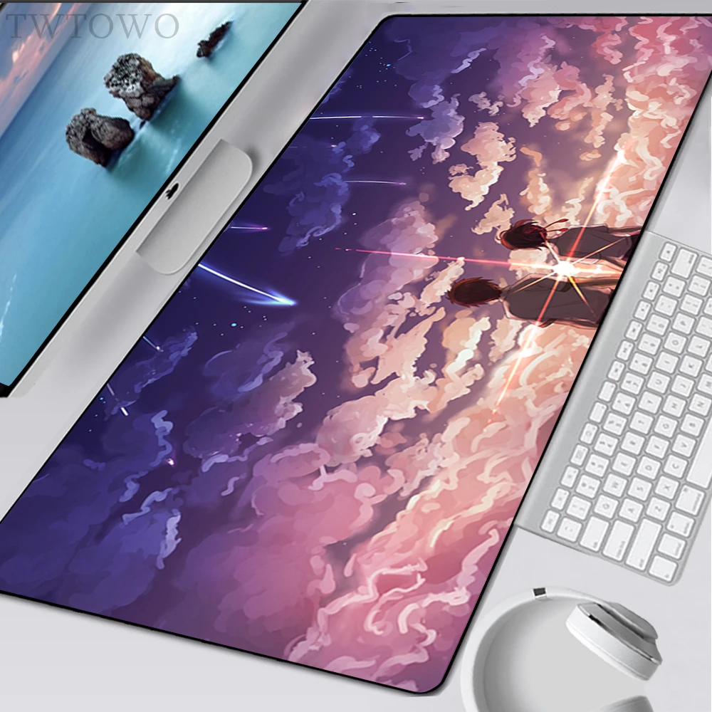 Mousepad casa personalizado grande novo tapetes de mesa mousepads anime seu nome borracha