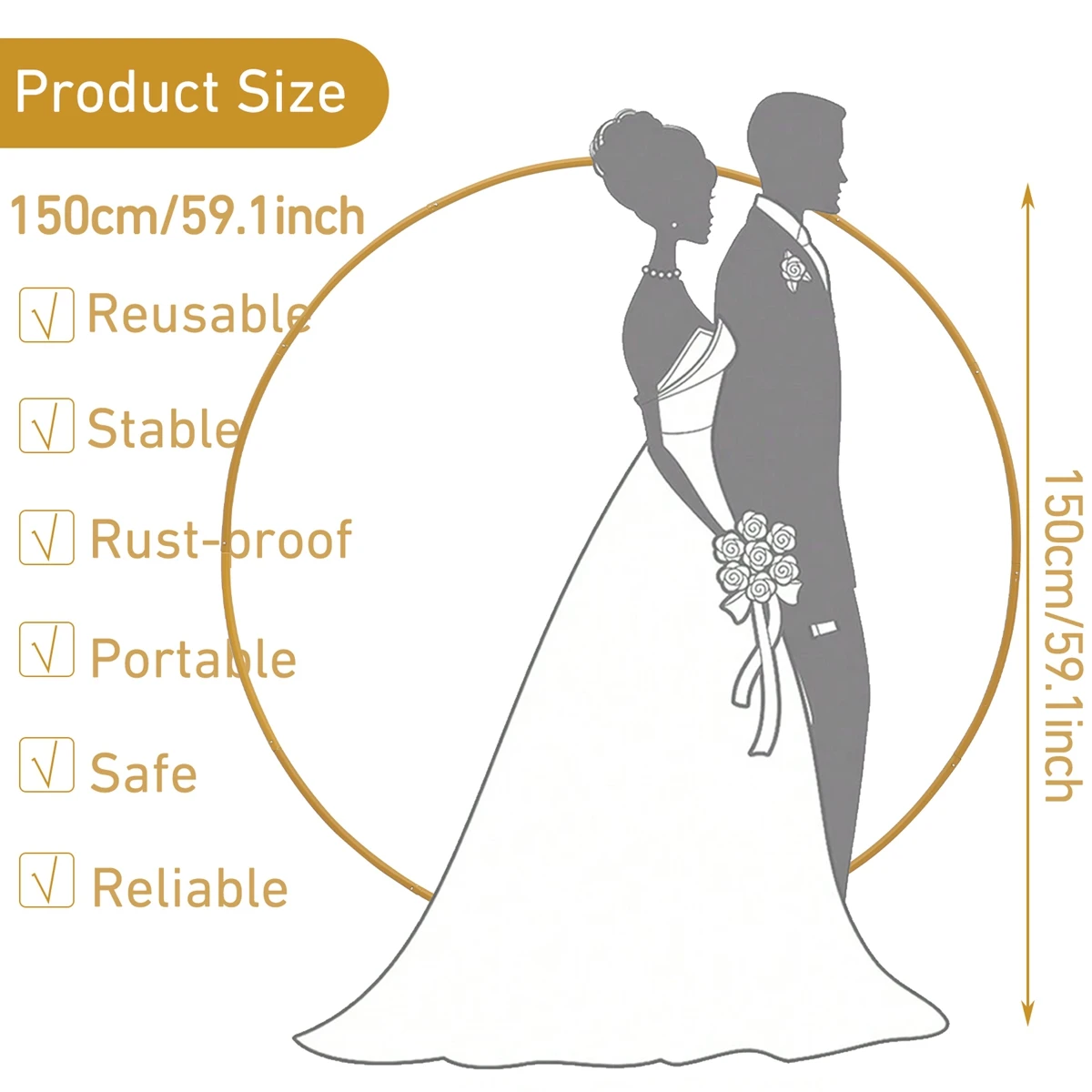 Metal Circle Arch Garland Stand Wedding Party Decor Round Balloon Arch Gold Backdrop Stand Wedding Favors Party Decorations wedding arch stand party arch set wedding arch set
