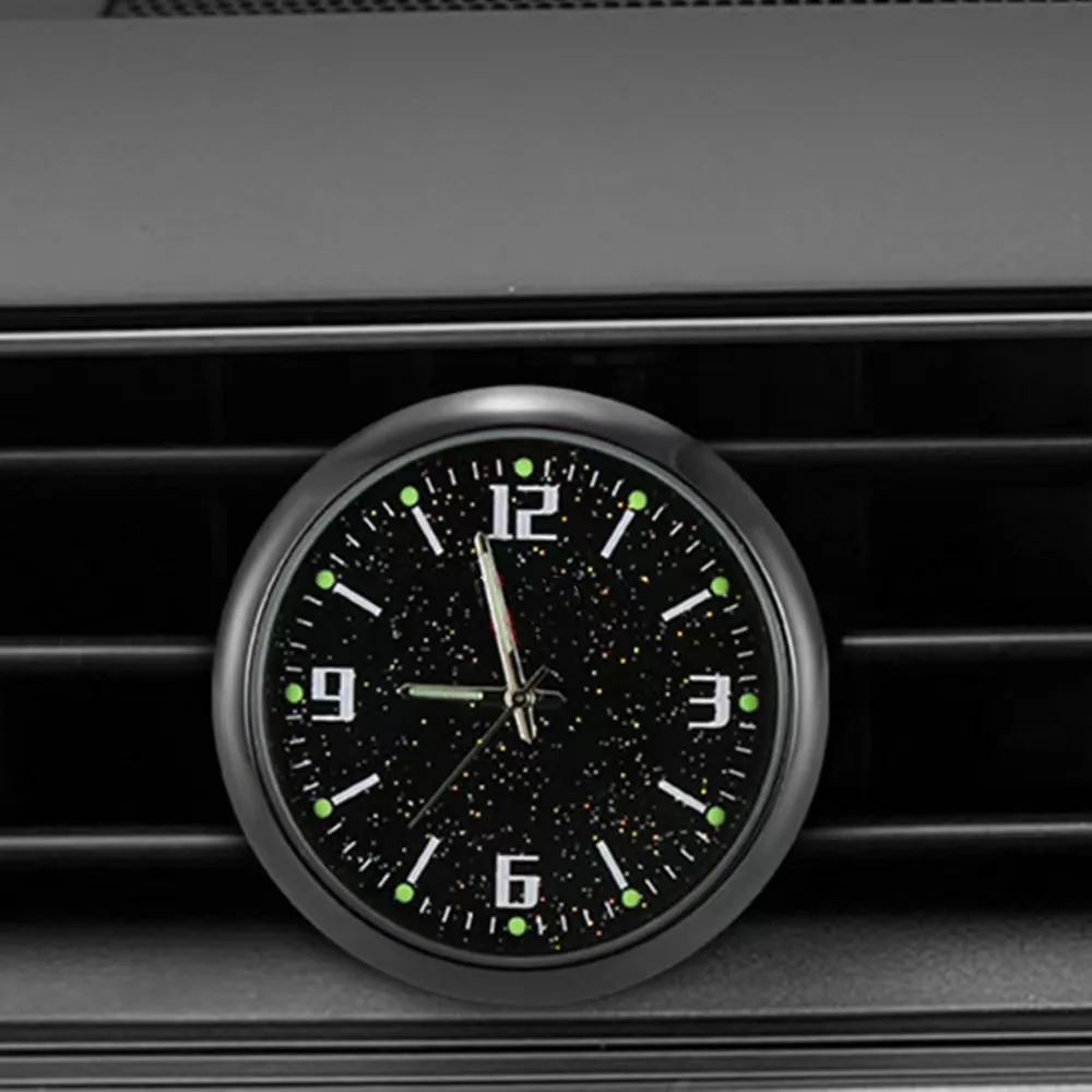 Universal Car Dash Clock Luminous Quartz Watch Ornament Auto Air Vent Clip Clock Interior Quartz Analog Smart Watch Decor car clock air outlet dashboard clock