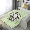 Kawaii Green Pochacco Hairy Blankets for Bed Blanket 150cm X 200cm Home Interior Luxury Bedding Fluffy Plaid Sofa Throw Knee Nap 4