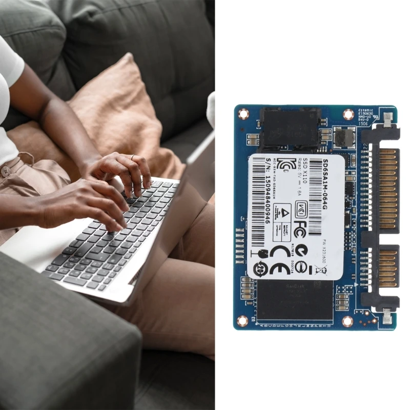 Módulo Interno Sata Ssd 64gb M500 M551 Half Slim Solid-state Disco Rígido para Laptop pc Computador Notebook - Image 5