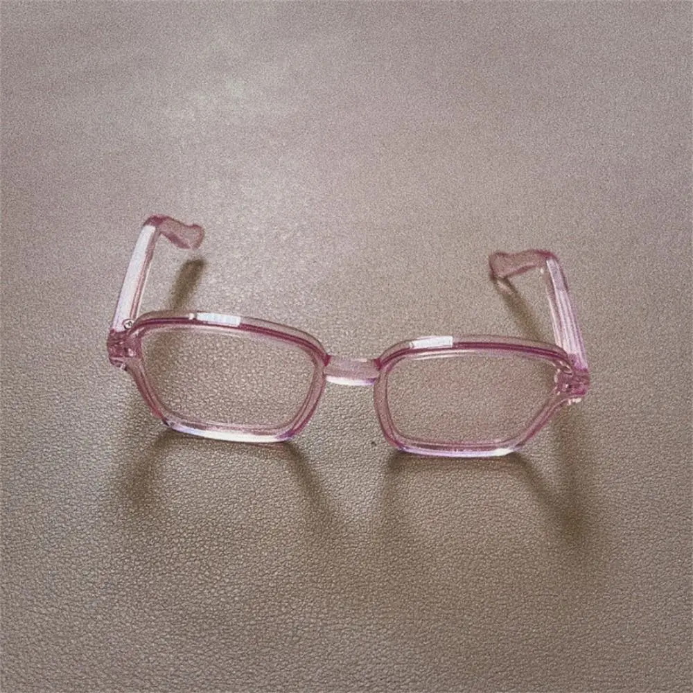 Square Frame Doll Half Frame Glasses Mini Toy Facial Decoration Mini Stuffed Doll Headset Lensless Retro