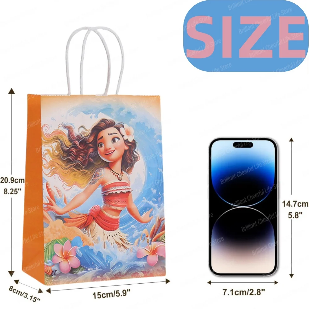 Disney Moana Gift Bags 6/12Pcs candy gift bags,gift bags