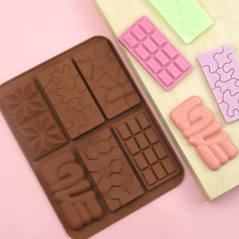 

Chocolate Confectionery Candy Silicone Mold for Baking Bar Accessories Fondant Molds Pastry Cakes Cookie Candies and Sweets